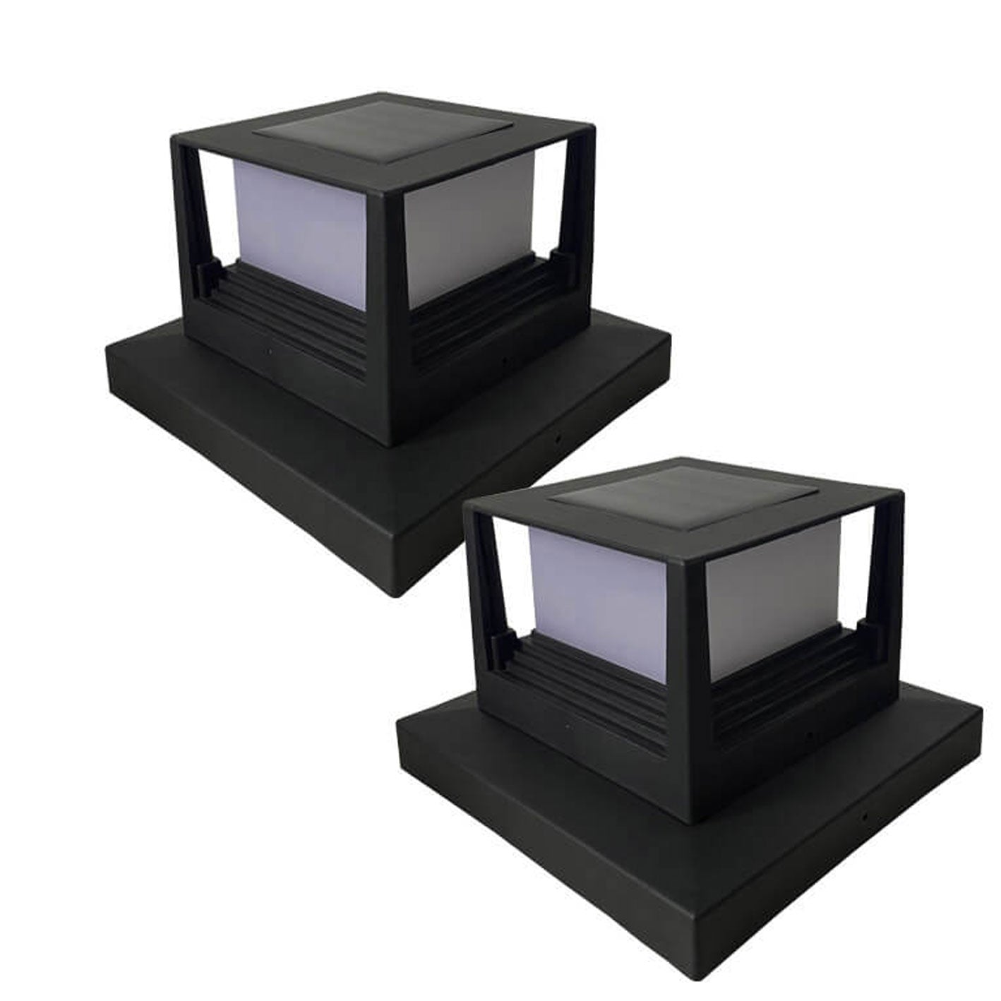 Premium Solar Square Pillar Head Light