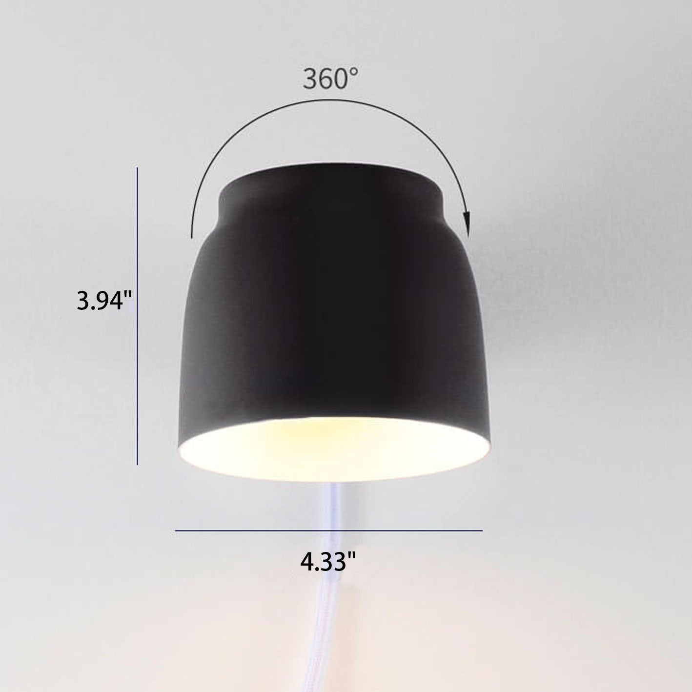Rotatable Nordic Column 1-Light Wall Sconce