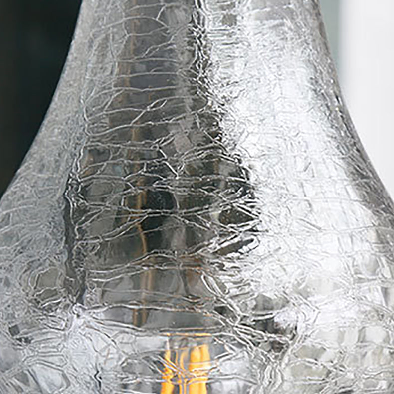 Vintage Iron and Glass Candelabra Table Lamp - 1-Light Design for Bedroom