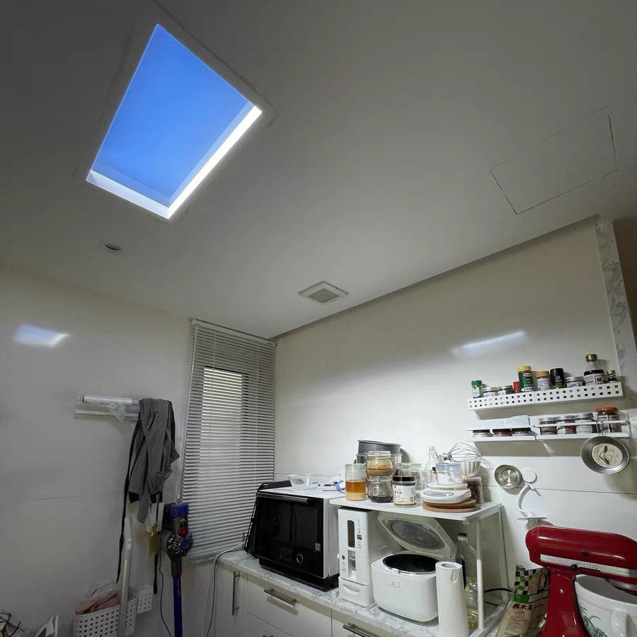 Blue Sky Metal LED Flush Mount Light