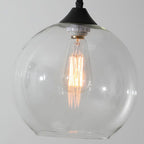 Premium Nordic Minimalist Round Glass Pendant Light - 1-Light