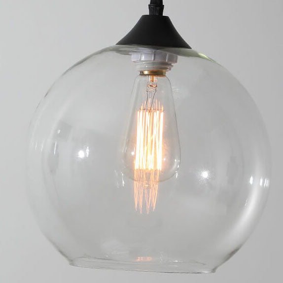 Premium Nordic Minimalist Round Glass Pendant Light - 1-Light