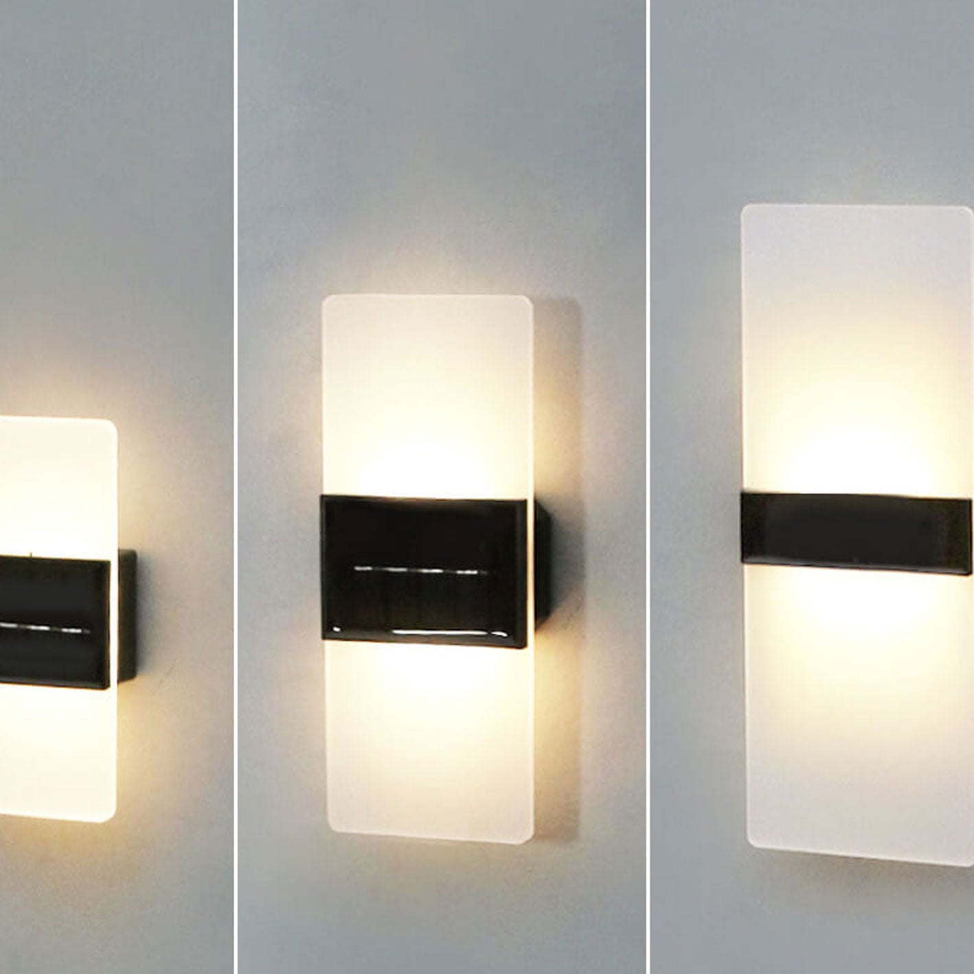 Premium Waterproof Acrylic LED Solar Wall Sconce