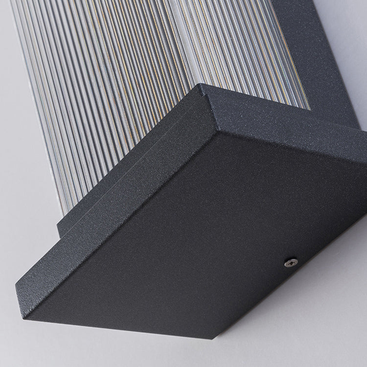Premium Waterproof Striped Rectangle Wall Sconce Lamp