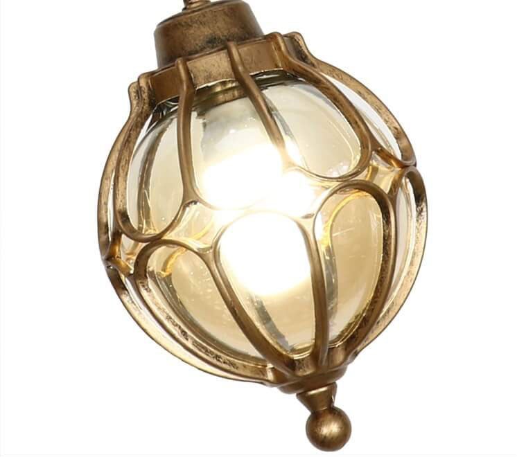 Spherical Outdoor Pendant Light
