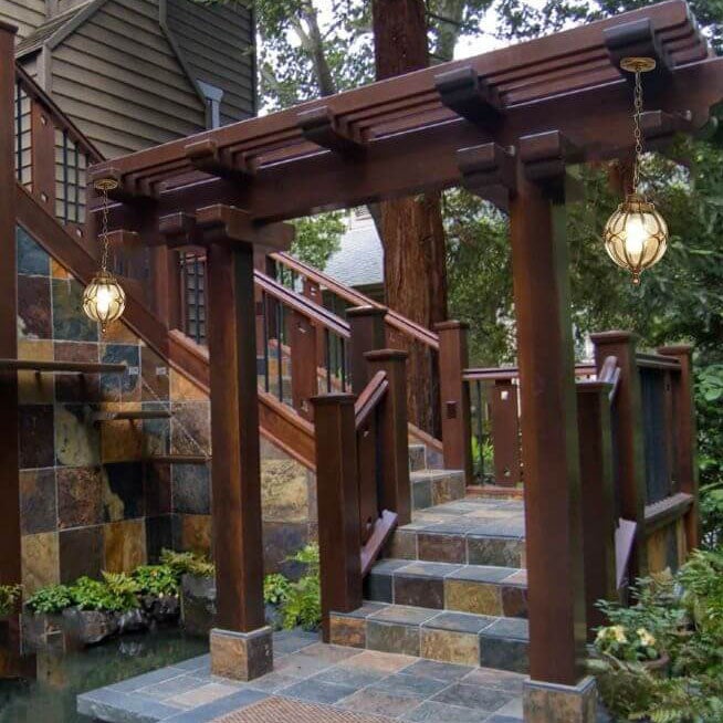 Spherical Outdoor Pendant Light