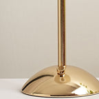 Scandinavian Rechargeable Conic Pleated Table Lamp - 1-Light Bedside Design