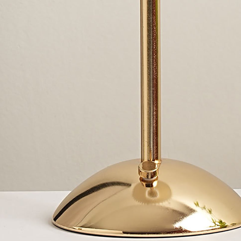 Scandinavian Rechargeable Conic Pleated Table Lamp - 1-Light Bedside Design
