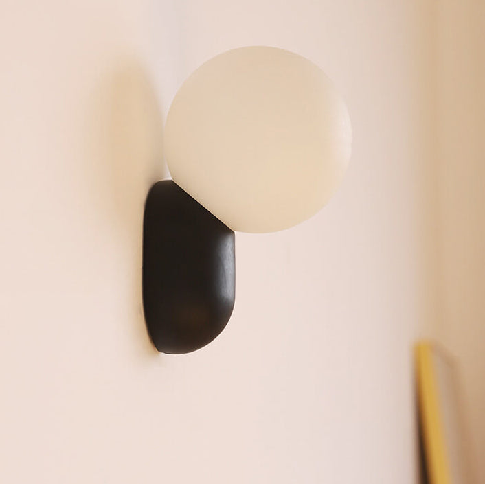 Macaron Resin Glass Ball Wall Sconce