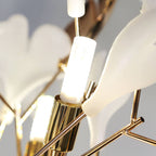 Premium Ginkgo Leaf 5-Light Floor Lamp - Nordic Acrylic & Iron Design