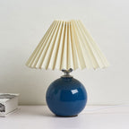 Minimalist Ceramic Pleated Table Lamp