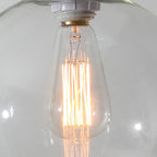 Premium Nordic Minimalist Round Glass Pendant Light - 1-Light