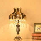 Elegant European Court Resin Table Lamp - 1-Light for Bedroom