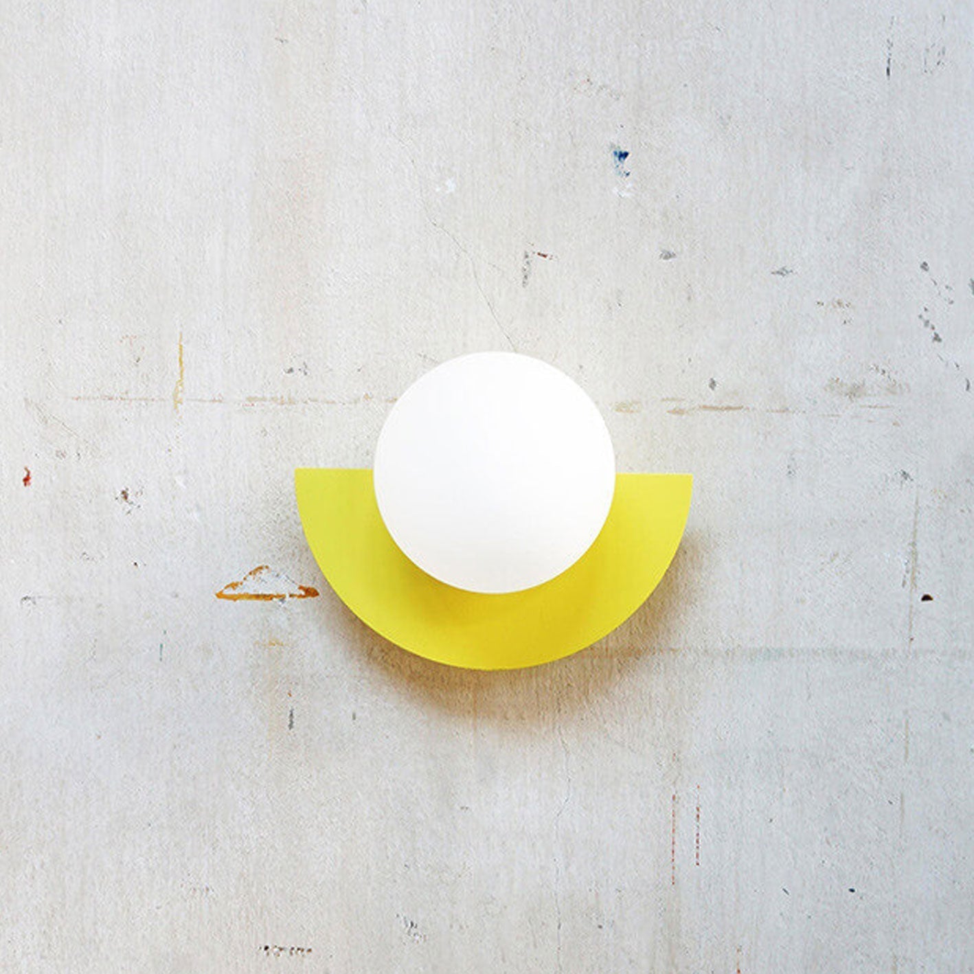 Colorful Glass Spherical Wall Sconce