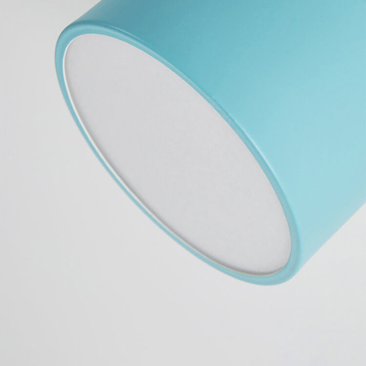 Scandinavian Solid Color Log LED Flush Mount Ceiling Light
