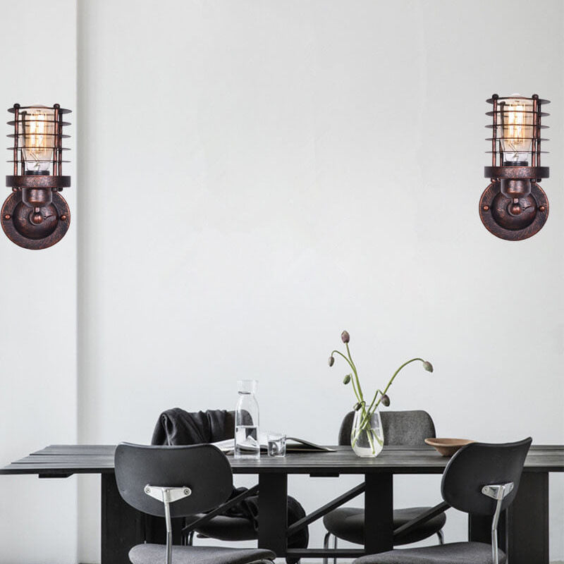 Wrought Iron Retro Wall Sconce