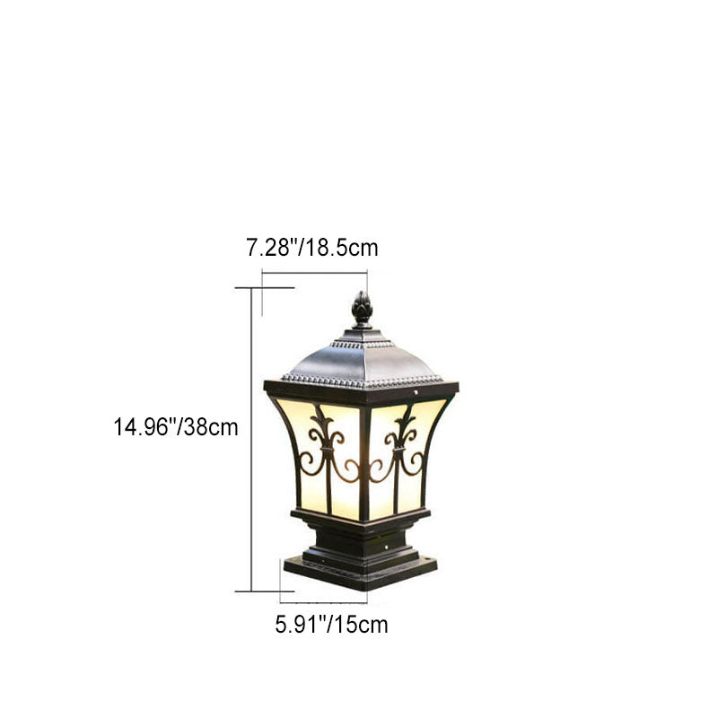 Premium Vintage-Style Waterproof Solar Outdoor Column Light
