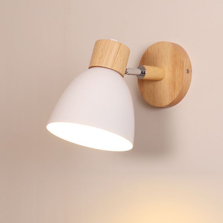 Macaron Iron & Wood Wall Sconce