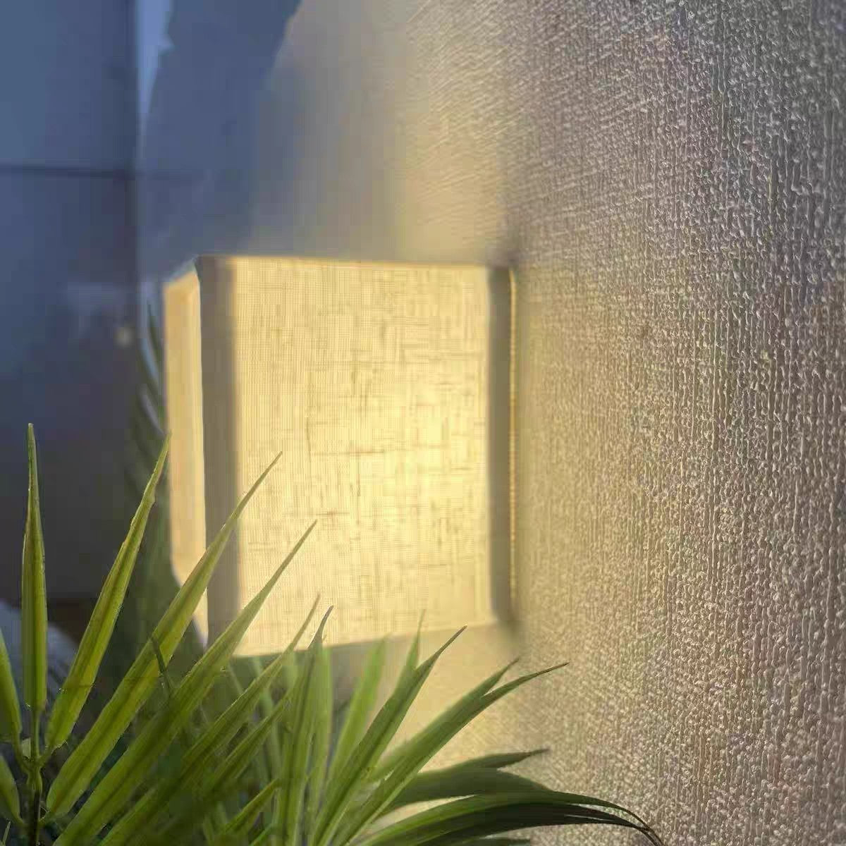 Japanese Fabric Wall Sconce