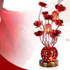 Premium European Rose Aluminum LED Table Lamp