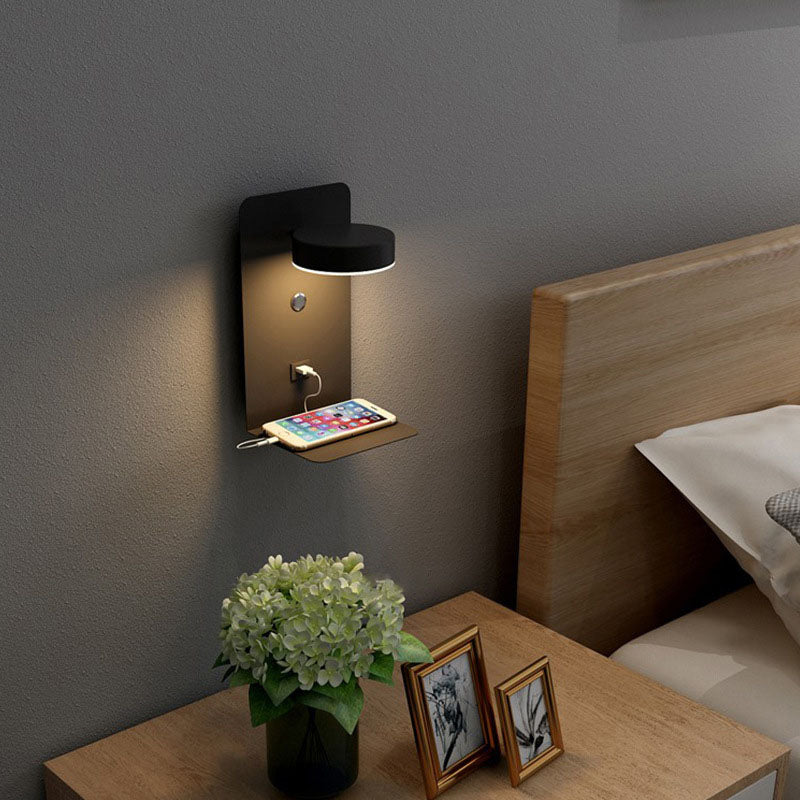 Square LED USB Rechargeable Wall Sconce