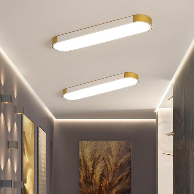 Minimalist Rectangular LED Flush Mount