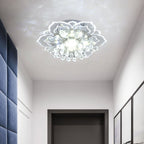 Elegant Crystal Flower LED Flush Mount Ceiling Light