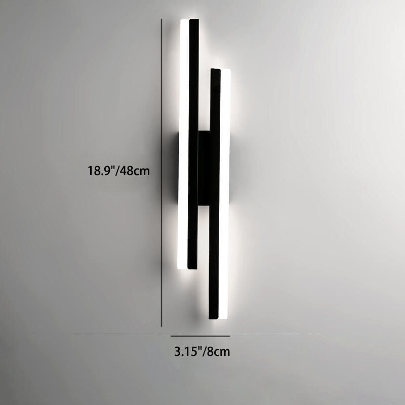 Minimalist Iron & Acrylic LED Wall Sconce
