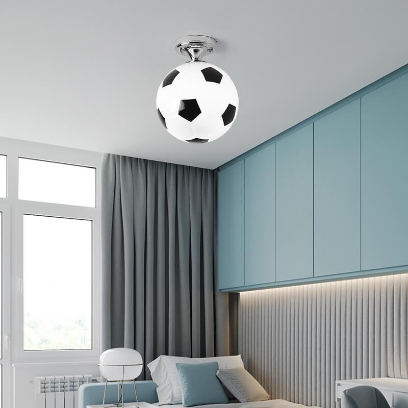 Premium Basketball & Soccer Semi-Flush Mount Ceiling Light