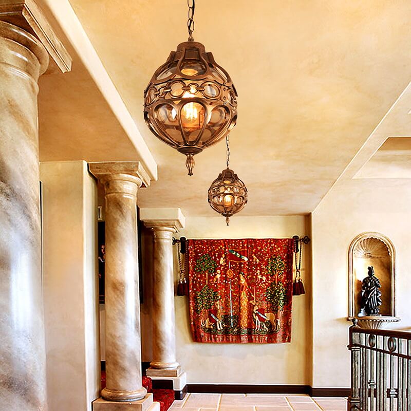 Industrial Globe Pendant Light