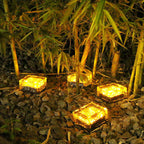 Premium Solar LED Waterproof Glass Garden Ground Light