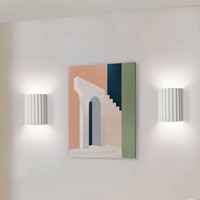 Striped Macaron Resin Wall Sconce