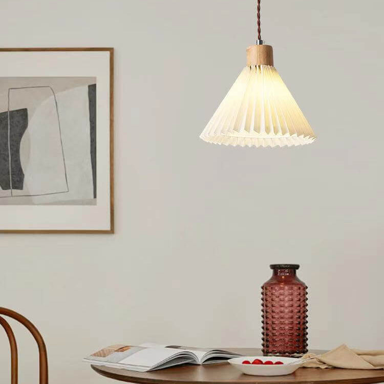Nordic Minimalist 1-Light Pleated Pendant Lamp