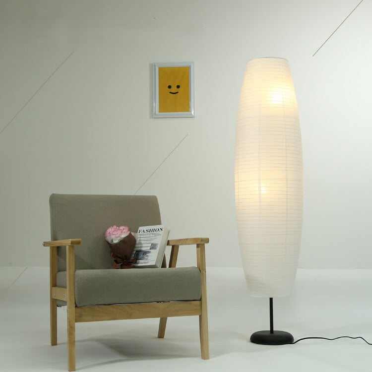 Nordic Minimalist 2-Light Rice Paper Floor Lamp