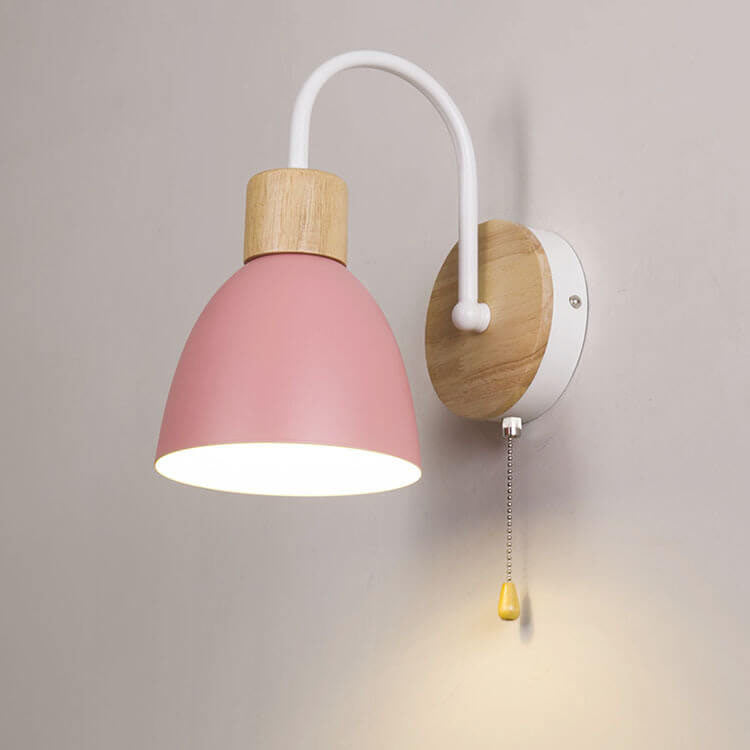 Nordic Macaron Wall Sconce with Switch