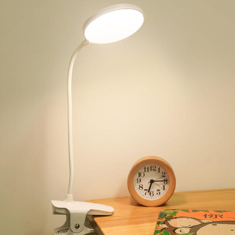 Rechargeable LED Clip Desk Lamp - Eye-Caring Night Light