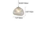 Contemporary Cloud Glass Pendant Light
