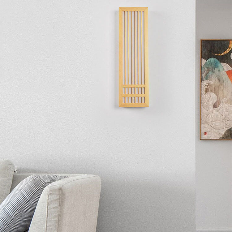 Solid Wood & Acrylic LED Wall Sconce