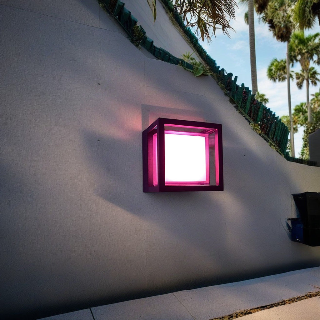 Premium Waterproof Square LED Outdoor Wall Sconce - Modern