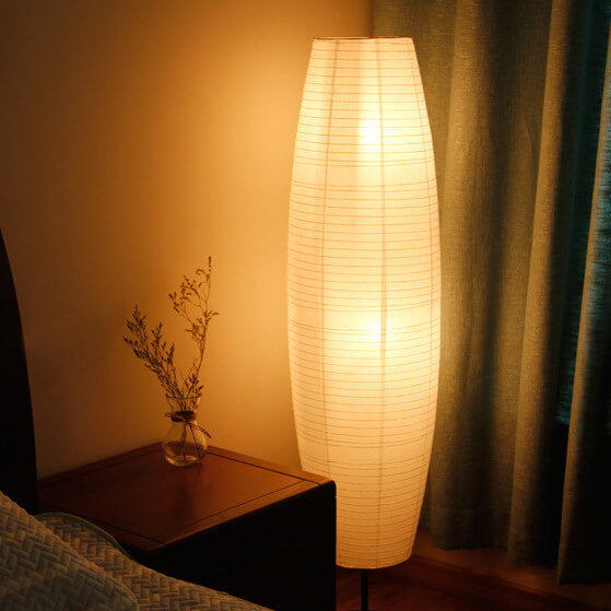 Nordic Minimalist 2-Light Rice Paper Floor Lamp