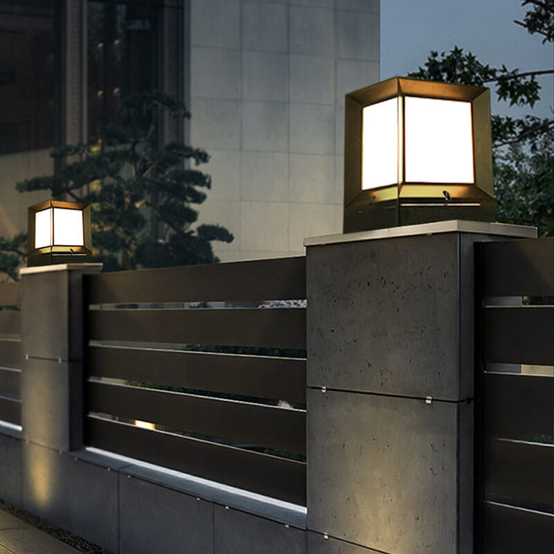 Premium Waterproof Square LED Solar Lawn Fence Light