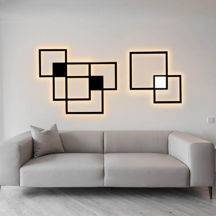 Modern Square LED Iron Wall Sconce Lamp