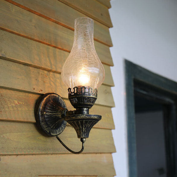 Antique Kerosene Wall Sconce
