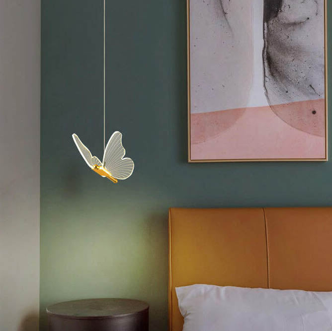 Elegant Acrylic Butterfly LED Pendant Light
