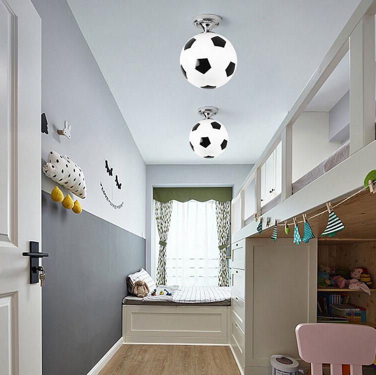 Premium Basketball & Soccer Semi-Flush Mount Ceiling Light