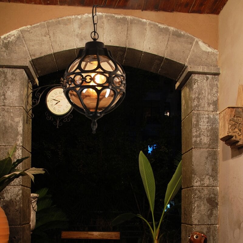 Industrial Globe Pendant Light