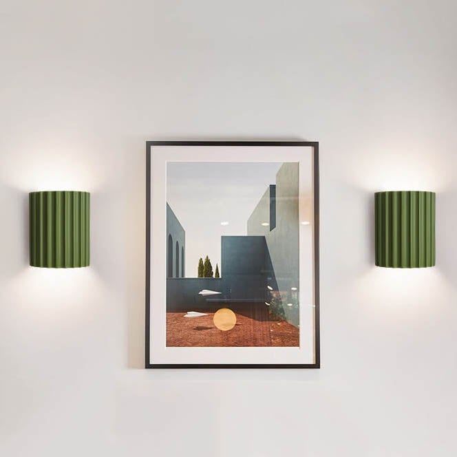 Striped Macaron Resin Wall Sconce