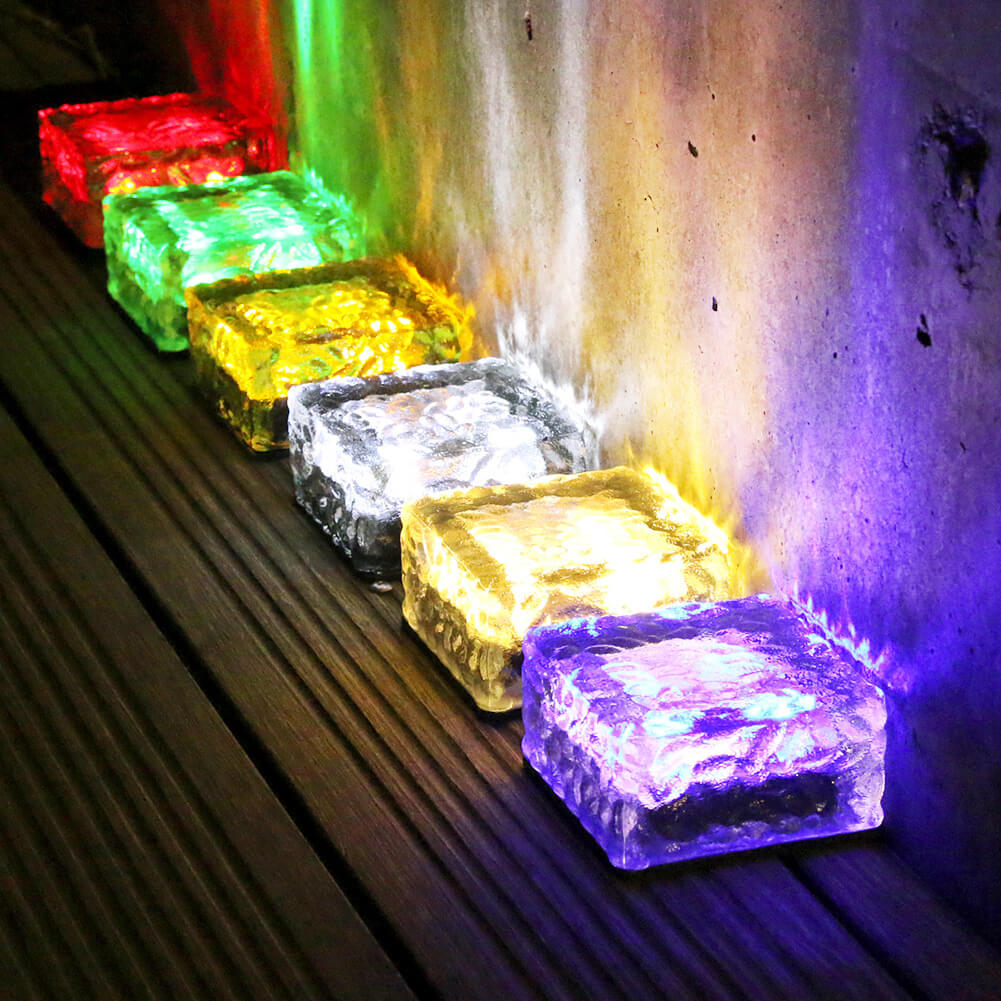 Premium Solar LED Waterproof Glass Garden Ground Light