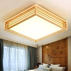 Wood Square LED Tatami Ceiling Light