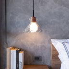 Nordic Rippled Glass Pendant Lamp
